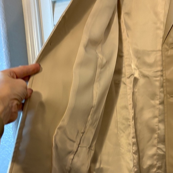 Rumored Matrix Classic Tan Trench Coat- Vegan Leather - Picture 5 of 6